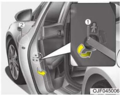 KIA Optima Plug-In Hybrid (2016) - Takaovien lapsilukko - 1