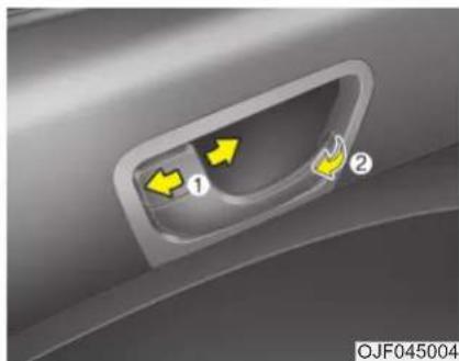 KIA Optima Plug-In Hybrid (2016) - Oven lukituspainikkeella (Tyyppi B) - 1