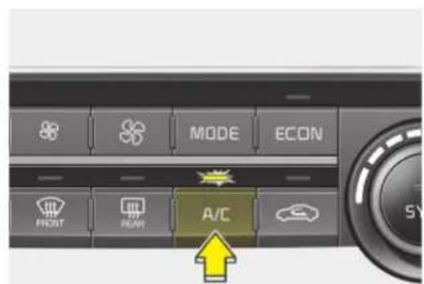 MODE ECON A/C FRONT FRONT A/C SV