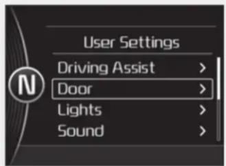 KIA Optima Plug-In Hybrid (2016) - Käyttäjäasetustila - "User Settings" - 1