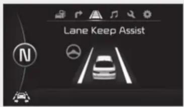 KIA Optima Plug-In Hybrid (2016) - Kaistavahdin aktivoituminen - 1