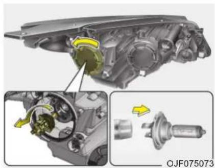 KIA Optima Plug-In Hybrid (2016) - Ajovalopolttimon vaihtaminen (Lähivalo) - 1