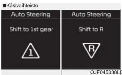 Käsivaihteisto Auto Steering Shift to 1st gear 1 Auto Steering Shift to R R OJF045338LC