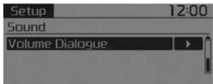 Setup 12:00 Sound Volume Dialogue