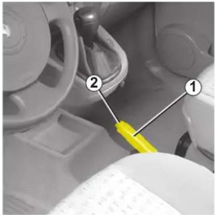 RENAULT Scenic (2008) - Peruutusvaihteen kytkeminen - 2