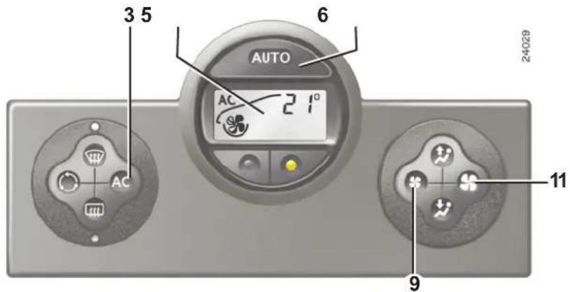 3 5 6 AUTO AC 2 1° 24029 AC 11 9