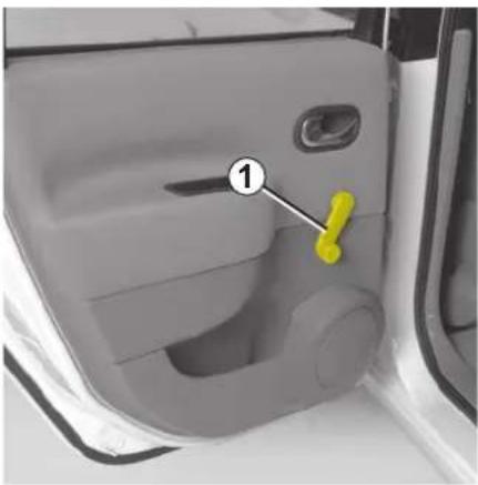 RENAULT Scenic (2008) - KÄSIKÄYTTÖISET IKKUNANNOSTIMET / TUULILASI - 1