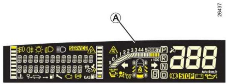 26437 A SERVICE 0 1 2 3 4 5 6 7 P 1 2 3 4 5 6 7 0 1 2 3 4 5 6 7 R 1 1000 N B O STOP MPH/km/h