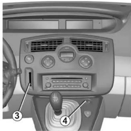 RENAULT Scenic (2008) - RENAULT-avainkortin rajoitettu käyttötila eli vierastila - 1