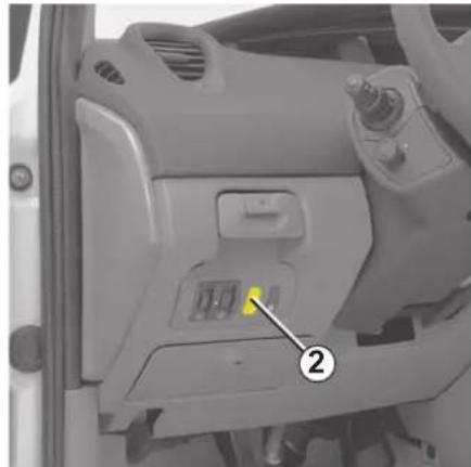 RENAULT Scenic (2008) - Turvalukituksen aktivointi - 2