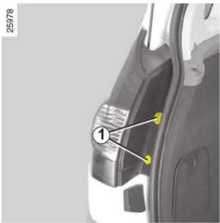 RENAULT Scenic (2008) - TAKAVALOT: lamppujen vaihto - 1