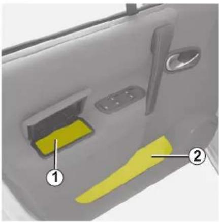 RENAULT Scenic (2008) - MATKUSTAMON SÄILYTYSTILAT/MUUNNELTAVUUS (jatkoa) - 1
