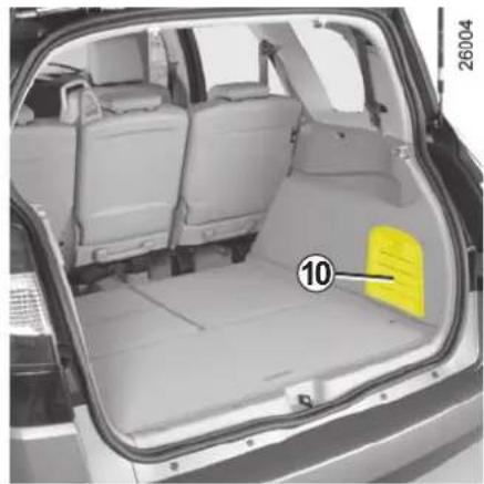 RENAULT Scenic (2008) - MATKUSTAMON SÄILYTYSTILAT/MUUNNELTAVUUS (jatkoa) - 2