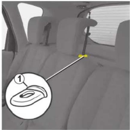 RENAULT Scenic (2008) - TAKAISTUIMIEN PÄÄNTUET - 1