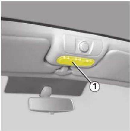 RENAULT Scenic (2008) - SISÄVALOT: polttimojen vaihto - 1