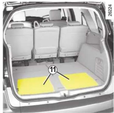 RENAULT Scenic (2008) - MATKUSTAMON SÄILYTYSTILAT/MUUNNELTAVUUS (jatkoa) - 3