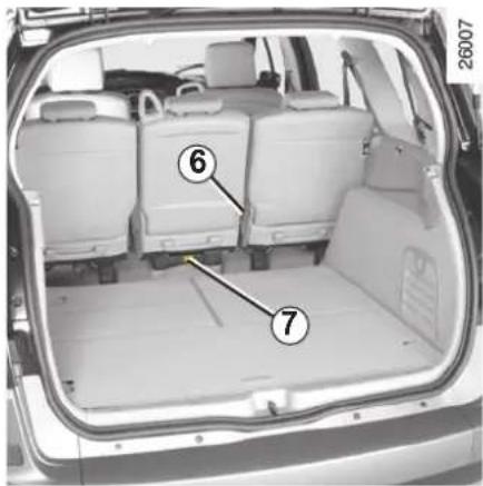 RENAULT Scenic (2008) - TAKAISTUINTEN MUUNNELTAVUUS: 7-paikkainen malli (jatkoa) - 1