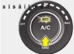 sisäilu OFF A/C MAX