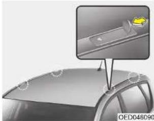 KIA Cee'd (2006) - KATTOTELINEEN KANNATTIMIEN ASENNUS - 1