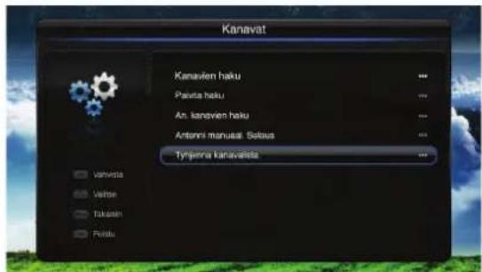 PIONEER L46S3D13N - Tyhjennä kanavaluettelo - asetukset - asetus - asenna kanaval - 1