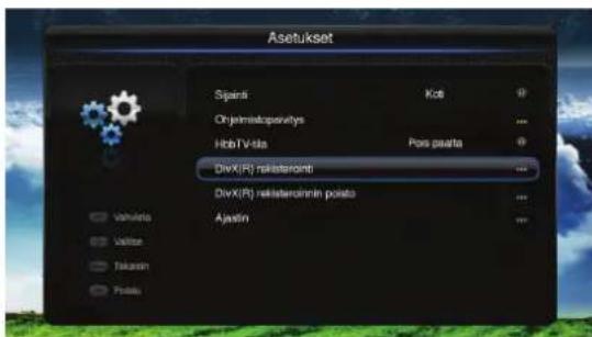 PIONEER L46S3D13N - DivX(R)-rekisteröinti - asetukset - 5