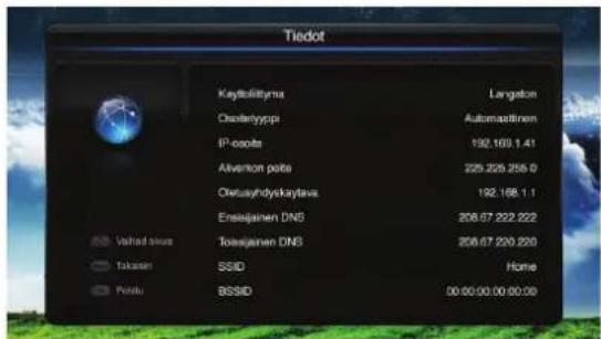 PIONEER L46S3D13N - Informaatio - verkko - verkkoasetukset - 1