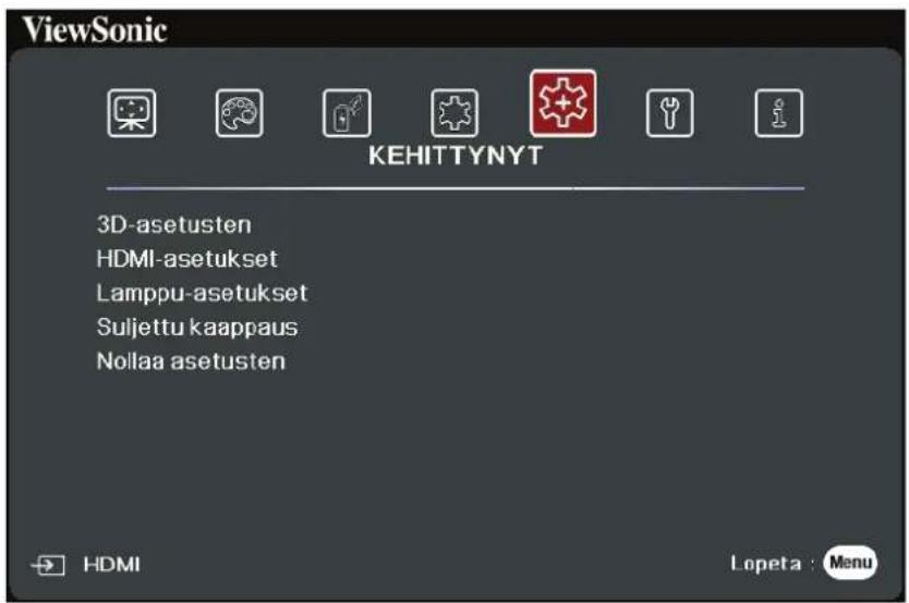 VIEWSONIC PX701HDP - KEHITTYNYT-valikko - 1