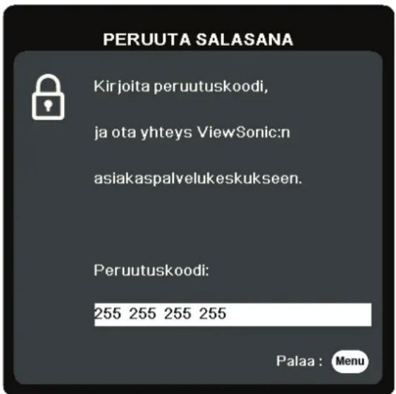 VIEWSONIC PX701HDP - Salasanan palautus - 1