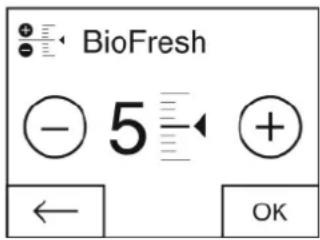 LIEBHERR KBbs 4374 - Ρύθμιση θερμοκρασίας στο τμήμα BioFresh - 3