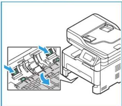 XEROX B215V - Paperitukkeumien tyhjentäminen alustalta 1 - 3