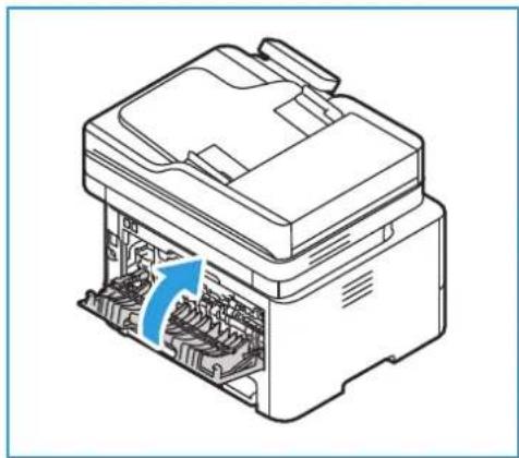 XEROX B215V - Dupleksilaitteen ja luovutusalueen paperitukkeumien tyhjentäminen - 5
