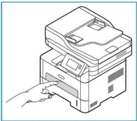 XEROX B215V - Tukkeutumien tyhjentäminen käsinsyöttöaukosta - 2