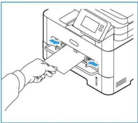 XEROX B215V - Paperin asettaminen ohisyöttöalustalle - 3