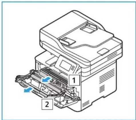 XEROX B215V - Puhdistus sisäpuolelta - 2