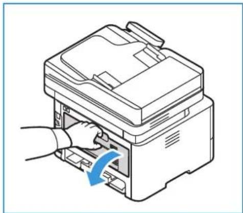 XEROX B215V - Dupleksilaitteen ja luovutusalueen paperitukkeumien tyhjentäminen - 1