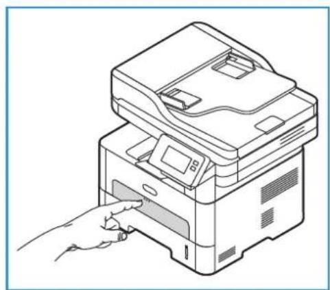 XEROX B215V - Paperin asettaminen ohisyöttöalustalle - 1