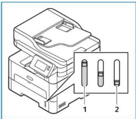 XEROX B215V - Paperin lisääminen alustalle 1 - 1