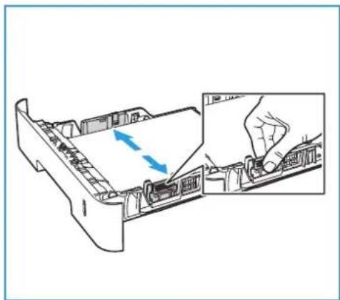 XEROX B215V - Paperin lisääminen alustalle 1 - 4