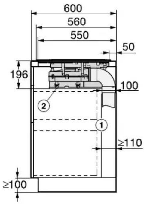 600 560 550 50 196 100 2 1 ≥110 ≥100