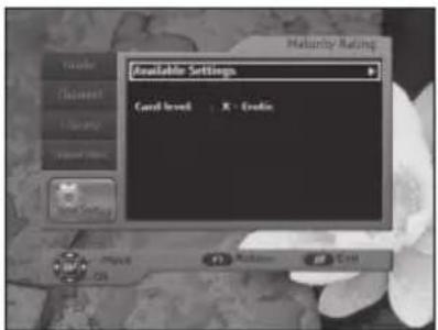 History Rating Available Settings Card level : X - Eredit