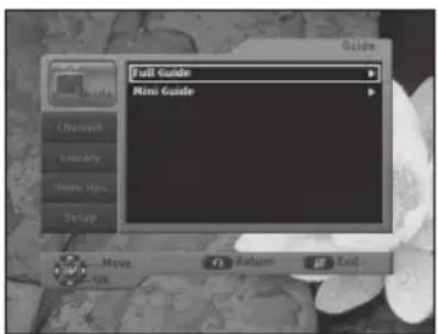Guide Full Guide Mini Guide Move... Return Exit