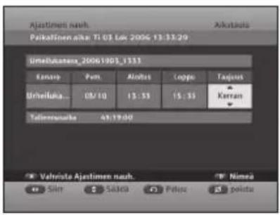 Ajastimen nach. Pakatinen.ake: Ti 03 Lok 2006 13:33:29 Umeltukumaa_20061903_1311 Kurayu Pam Aiolas Loppe Taqjau Umeltuka... 03/10 15:35 15:35 Karran Talensuoka 43:19:00 Valriste Ajastimen nach. Namea Slirt Sälta Pelou polista