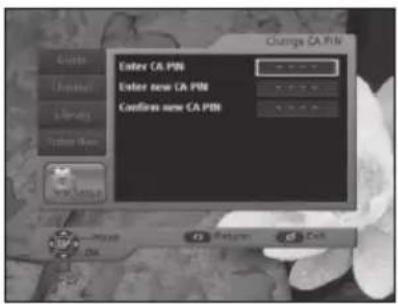 Change CA PBI Enter CA PBI Enter new CA PBI Confine new CA PBI