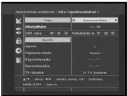 Järjostelmäer zastisket - Altv-/järjostelmäer Time Aktivitätsilien Altavdybya (1 : 0) GHT-aks 09 : 26 : 32 Pakatlinen af 01 : 26 : 37 Aktiva Apostin Objelman tolata Kayneistysalka Gavneistysalka TV-kanava 15 TV kanoeta ▲T - kry, ◀ - makt orve, (R) - tollmets, MORU/KEY - oseita