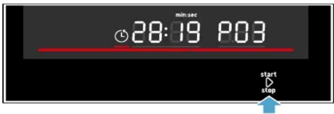 min:sec 28:19 P03 start stop