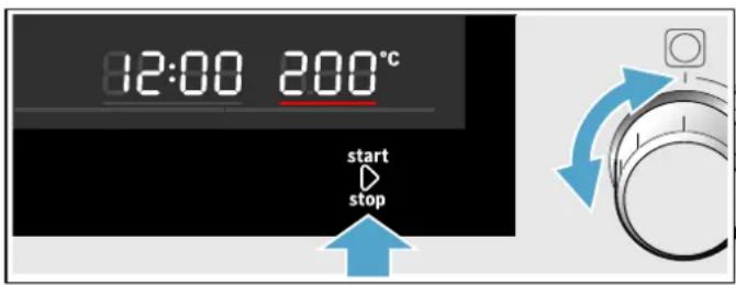12:00 200°C start stop