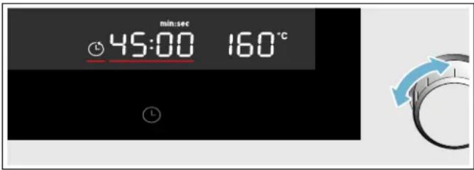 min:sec 45:00 160°C