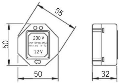 230 V 55 12 V 50 50 32