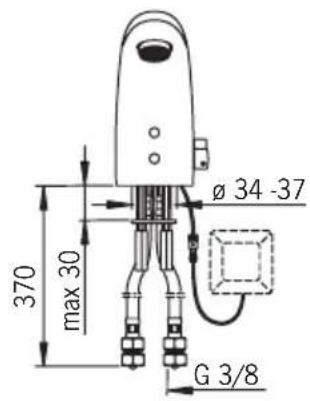 ø 34 -37 max 30 370 G 3/8
