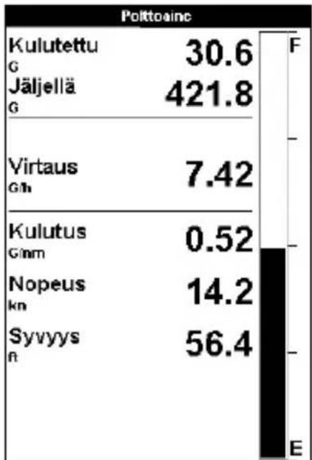 NAVMAN Fish 4432 - 5-7 Polttoainenäyttö (ainoastaan 4433) - 1